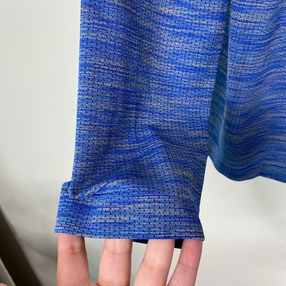 Under Armour Threadborne 1/4 Zip Shirt Blue Tan Mens XL Heatgear - Picture 7 of 9